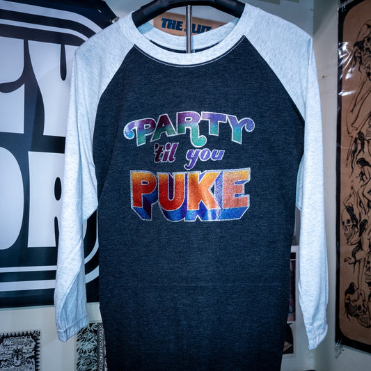 XL Party Till You Puke Raglan