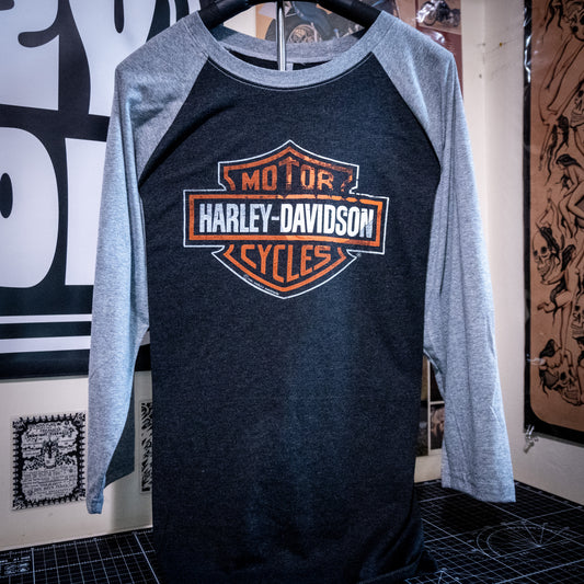 XL 1982 Harley Davidson Logo Raglan *misprint*